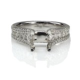 0.97 Ct Individual Prong Diamond Engagement Ring Setting